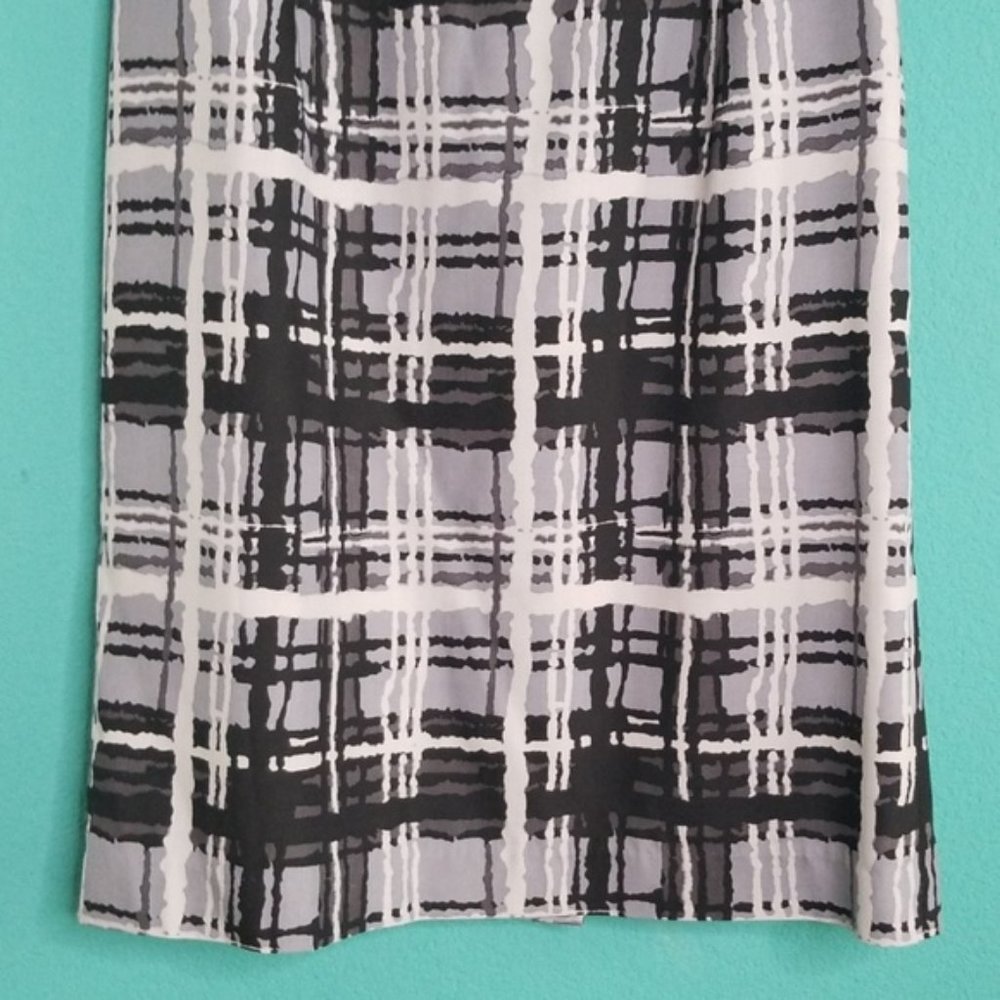 {Pure Collection} Gray Black White Shift Dress - image 3